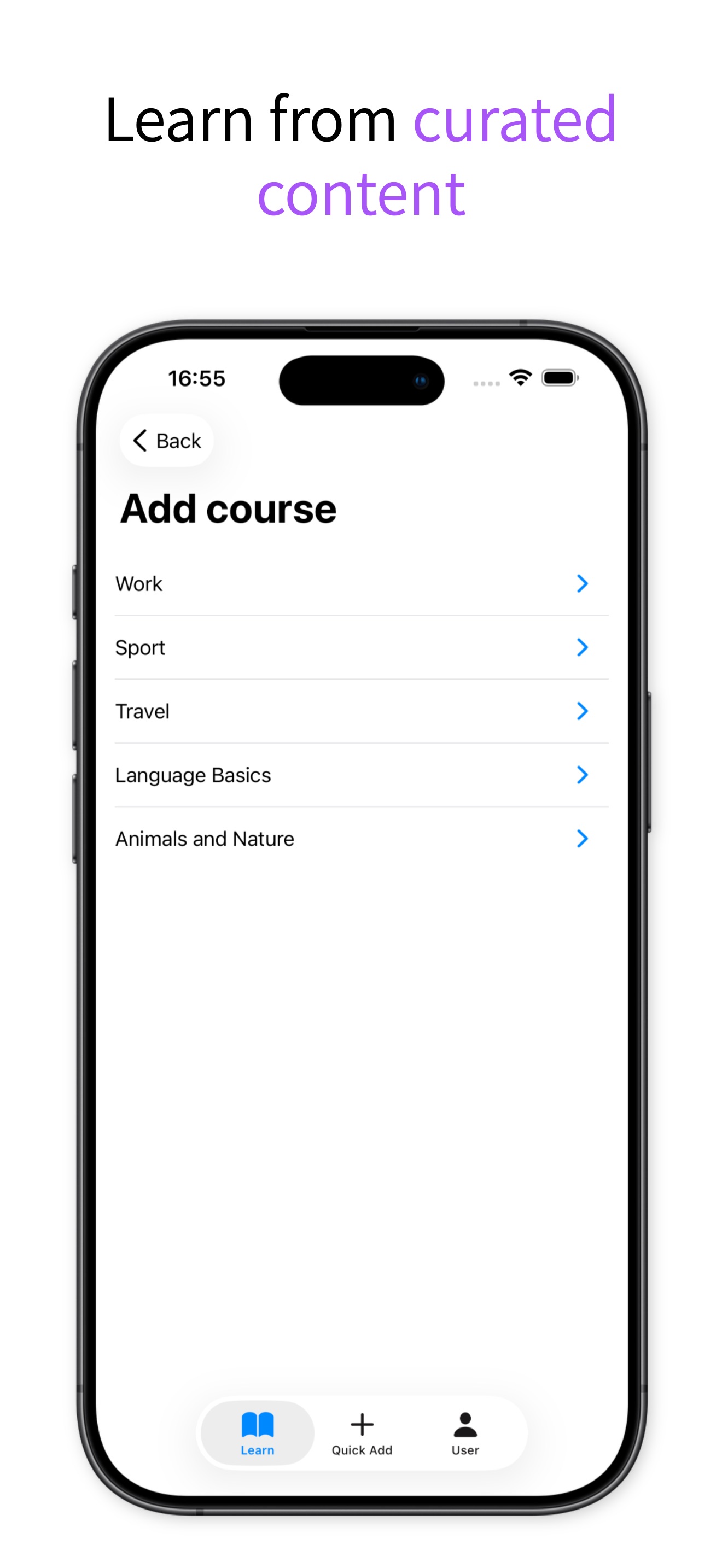 Curated content